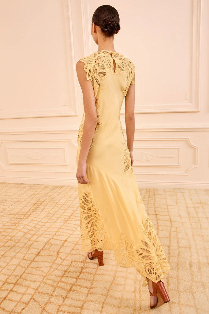 Idra Lace Applique Dress Dandelion