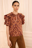 Josephine Silk Top Rosette
