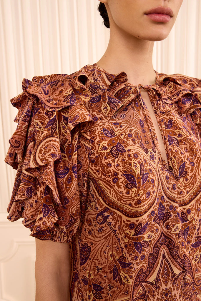 Josephine Silk Top Rosette