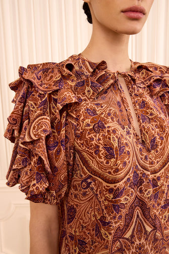 Josephine Silk Top Rosette