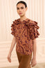 Josephine Silk Top Rosette