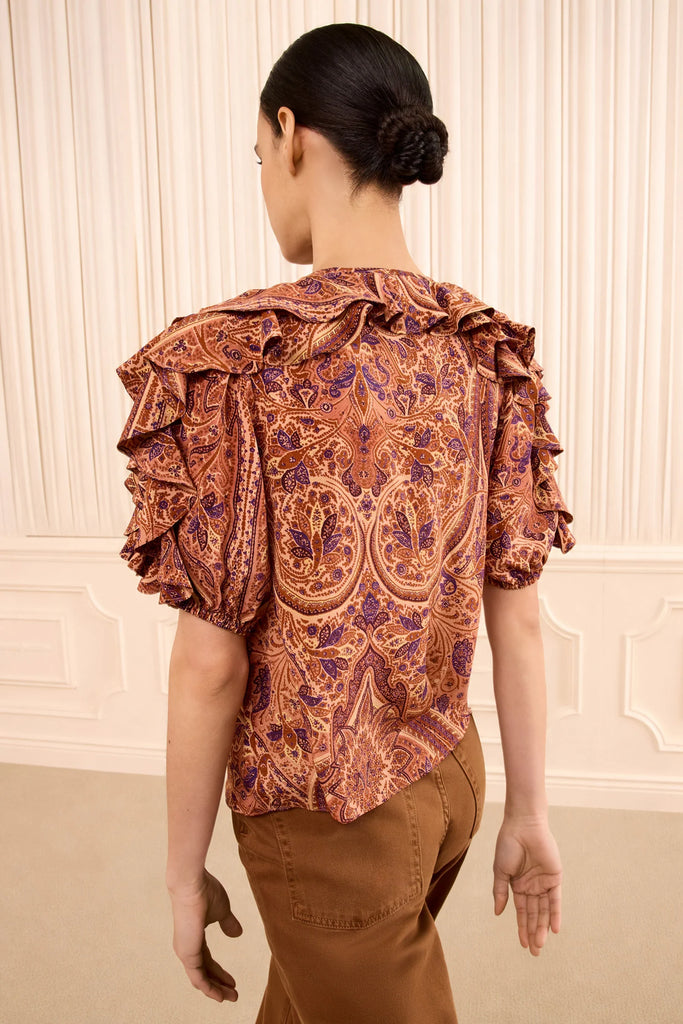 Josephine Silk Top Rosette