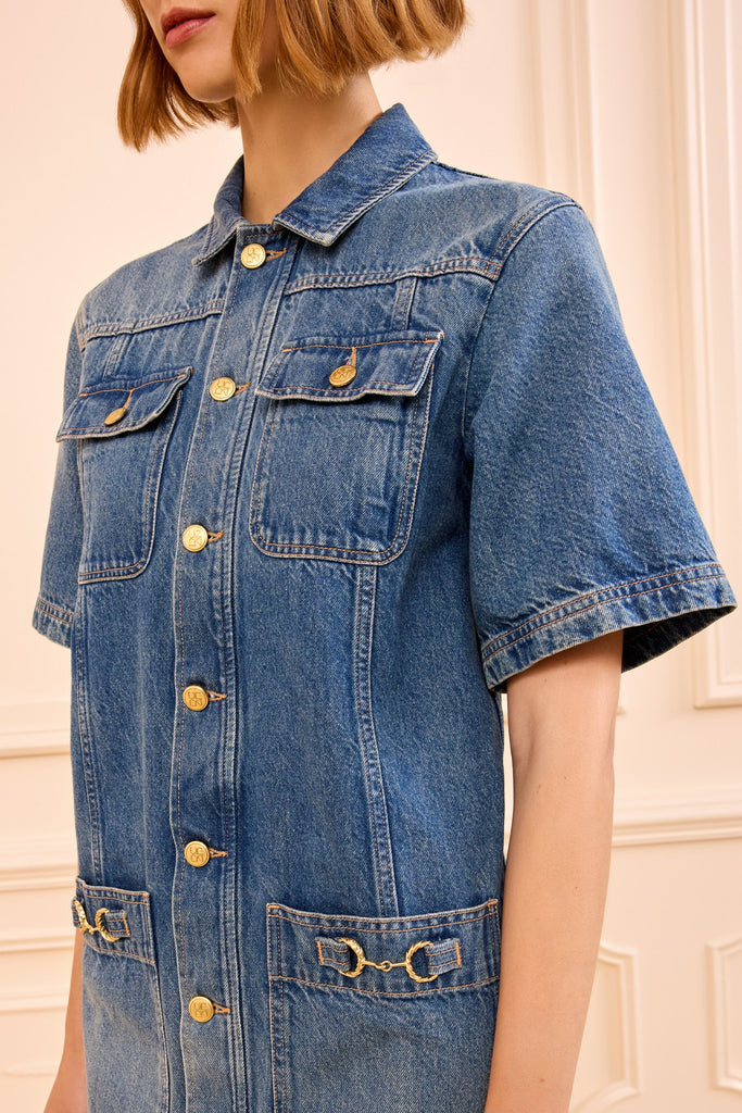 The Painters Denim Mini Dress