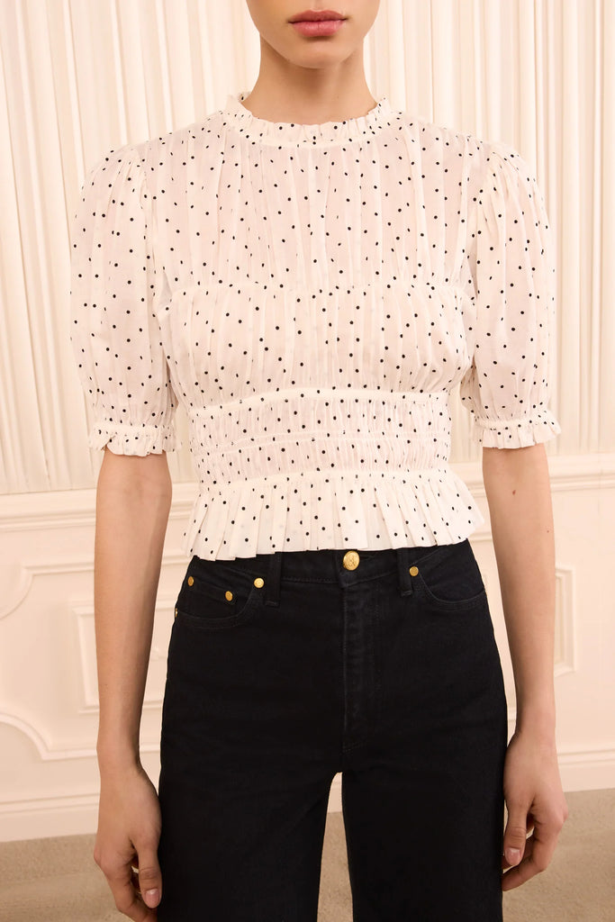 Rae Cotton Top Blanc