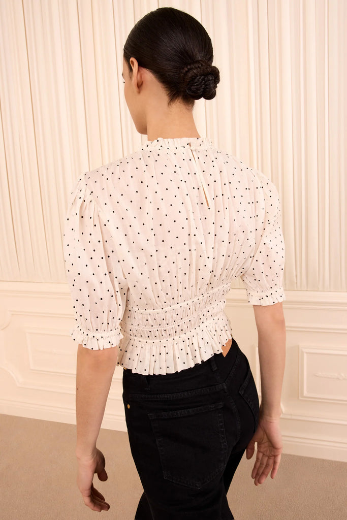 Rae Cotton Top Blanc