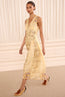Sylvie Silk Dress Forsythia