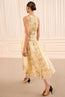 Sylvie Silk Dress Forsythia