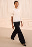 Una Cotton Top Pearled Ivory