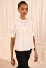 Una Cotton Top Pearled Ivory