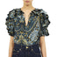 Josephine Silk Top Prussian