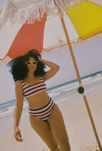 Chilli Swim Crop Voilet Plum