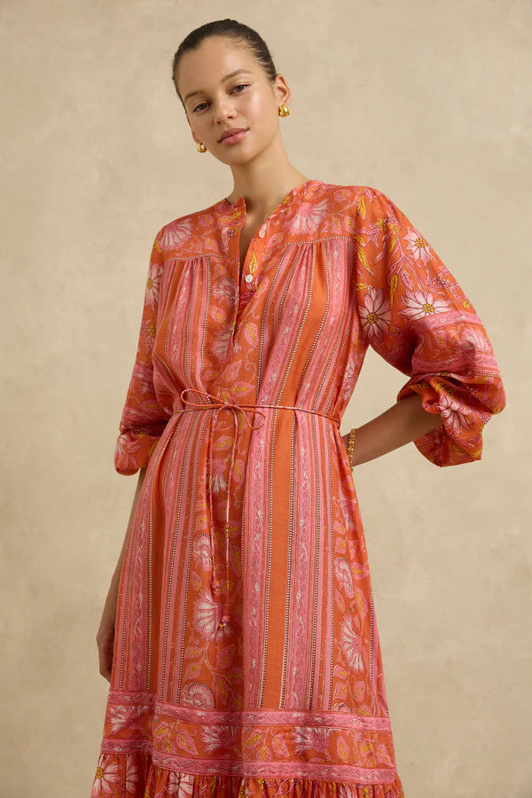 Vivianna Dress Spring Daisy Crimson