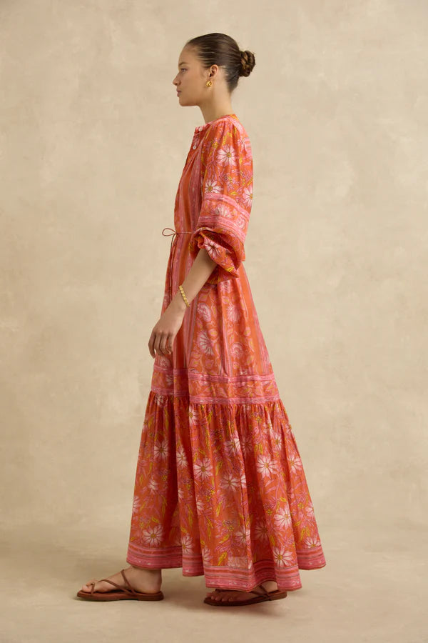 Vivianna Dress Spring Daisy Crimson