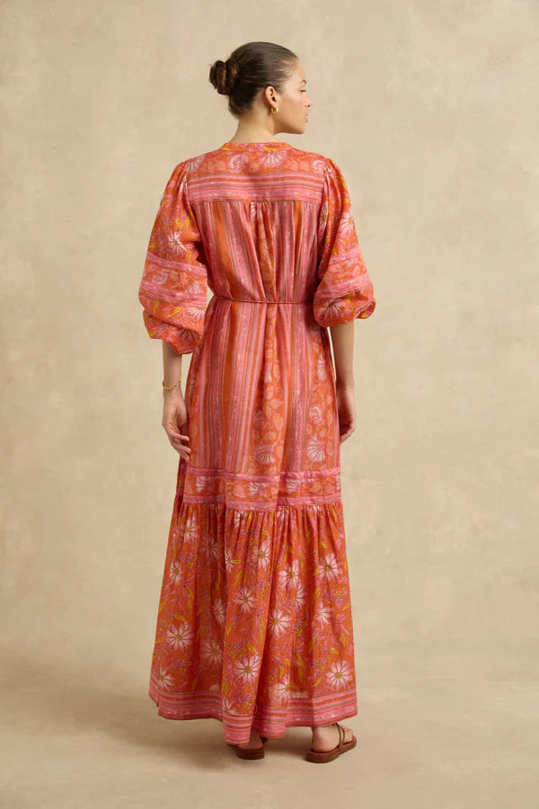 Vivianna Dress Spring Daisy Crimson