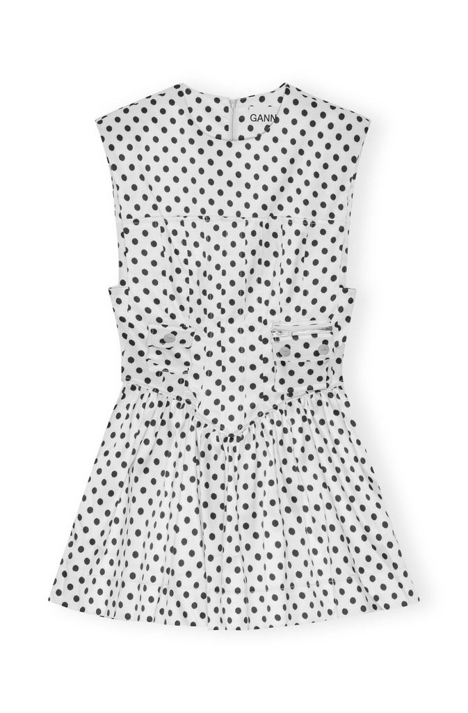 Printed Double Satin Corset Mini Dress