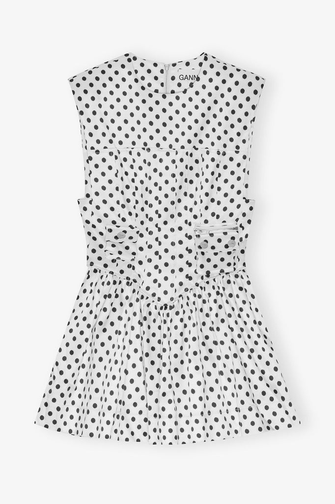 Printed Double Satin Corset Mini Dress