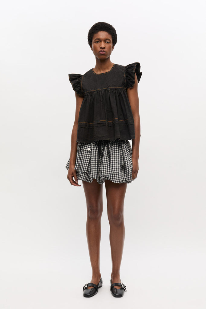 Cotton Frill Sleeve Top