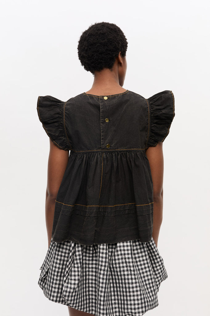 Cotton Frill Sleeve Top