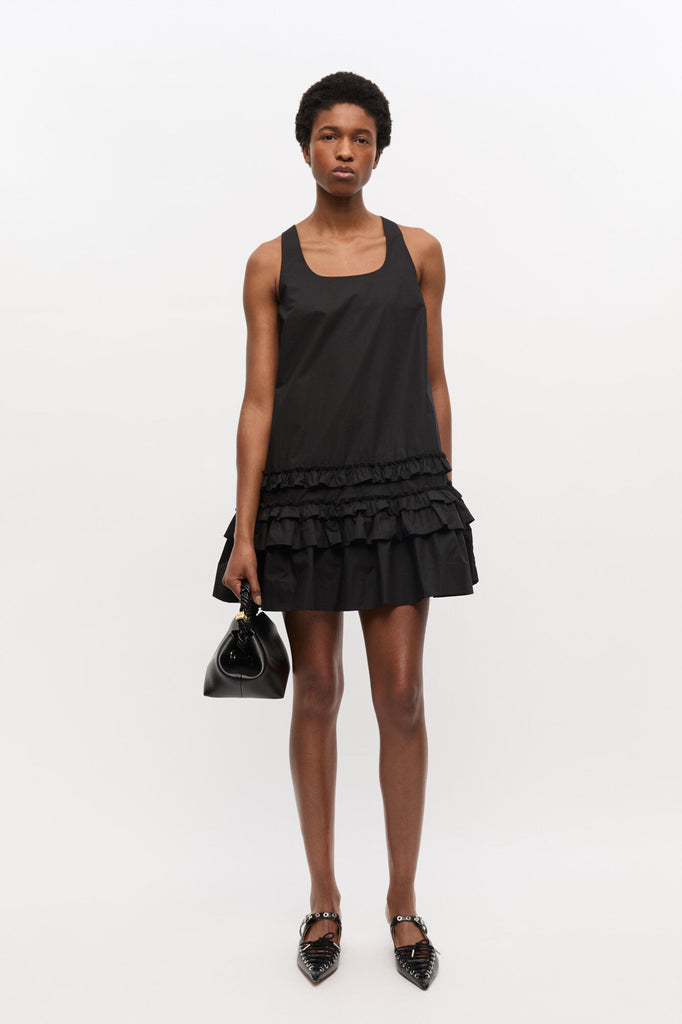 Cotton Poplin Mini Dress