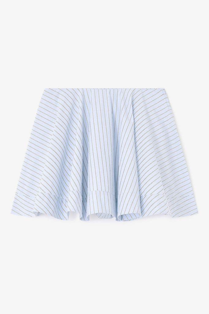 Stripe Cotton Circle Skirt