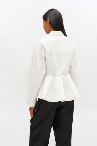 Cotton Peplum Shirt