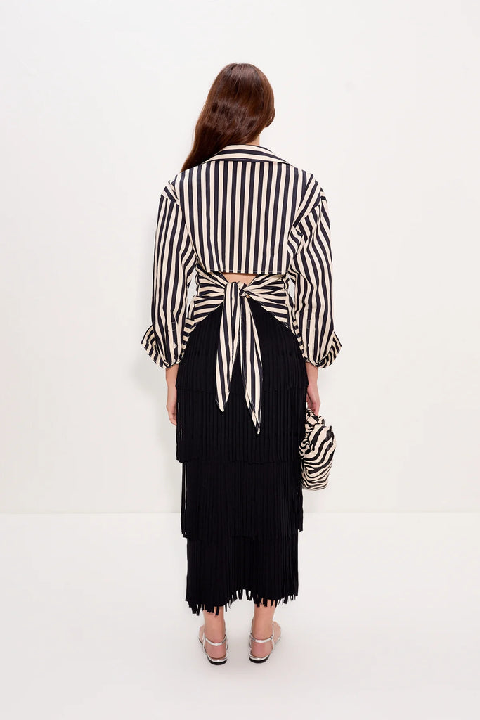 ZAZA Knit Fringe Skirt Black