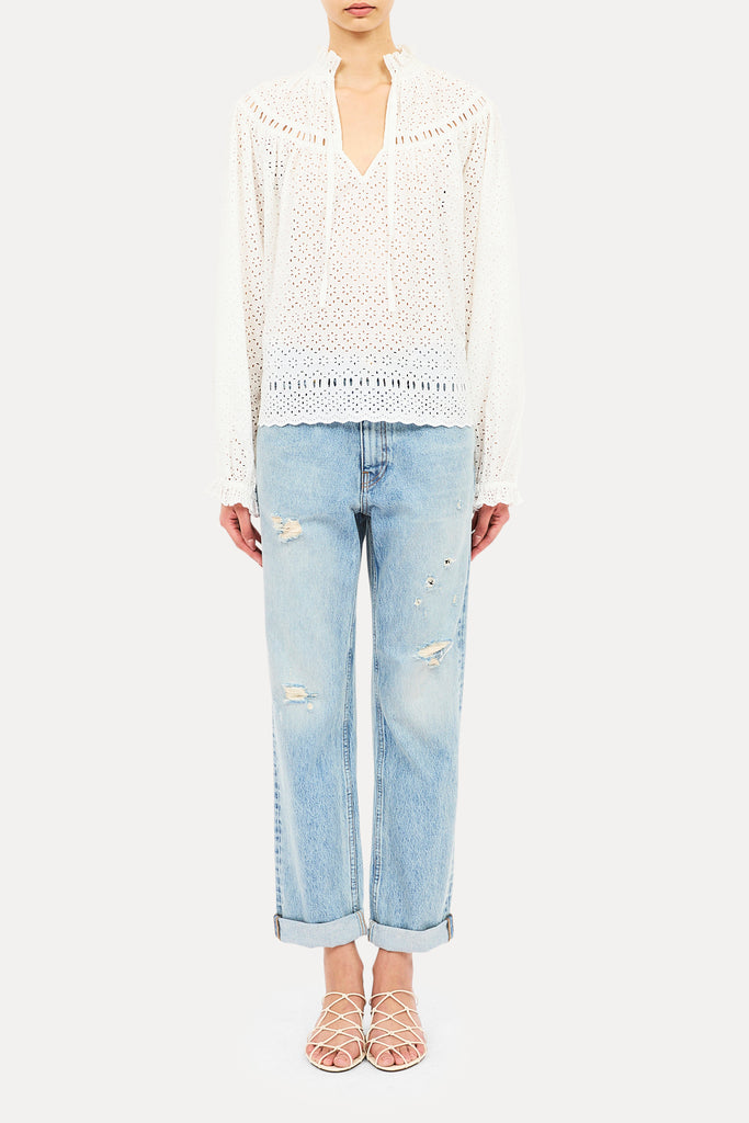 Avelie Cotton Blouse Pristine