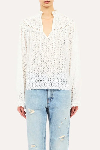 Avelie Cotton Blouse Pristine