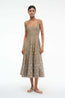 Wells Dress Taupe Embroidery