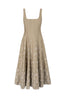 Wells Dress Taupe Embroidery