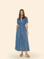Linnet Dress Blue Rinse