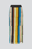 ZAZA Knit Fringe Skirt Ocean Stripe