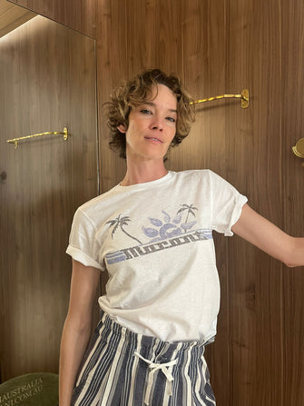 Zewel Tee Shirt White Blue