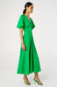 Cape Sleeve Dress Jewel Green