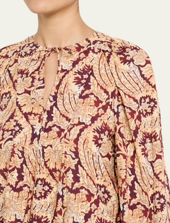 Brea Long Sleeve Blouse Amaranthus