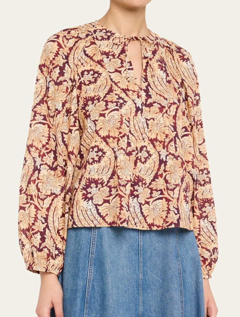 Brea Long Sleeve Blouse Amaranthus