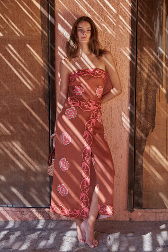 Ancient Dress Paprika Pink