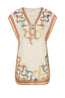Framed Cap Sleeve Shift Dress