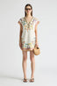 Framed Cap Sleeve Shift Dress