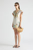 Framed Cap Sleeve Shift Dress
