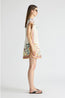 Framed Cap Sleeve Shift Dress