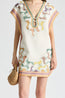 Framed Cap Sleeve Shift Dress