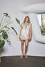 Framed Cap Sleeve Shift Dress