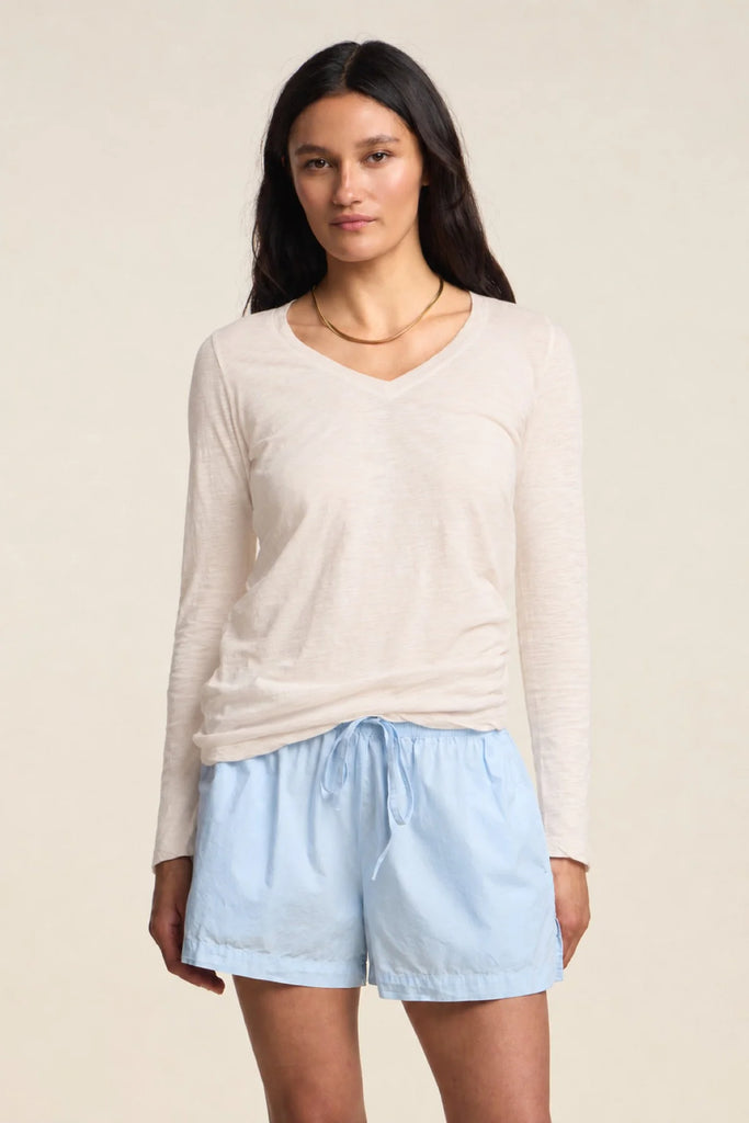 Blaire V Neck Long Sleeve Tee Beach