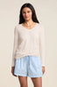 Blaire V Neck Long Sleeve Tee Beach