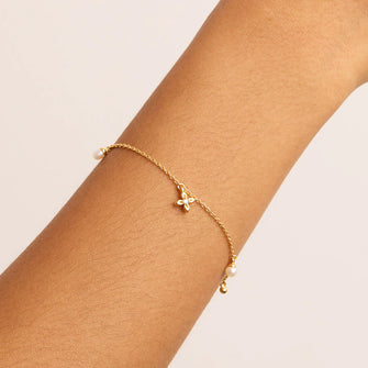 Live in Peace Bracelet Gold