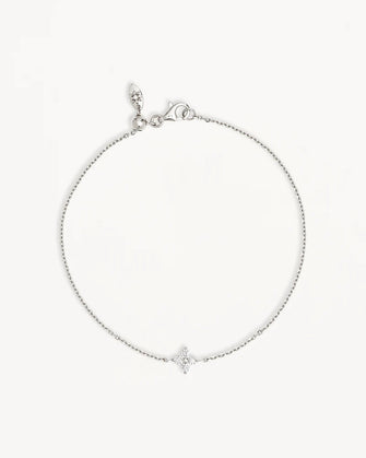 Crystal Bloom Bracelet Silver