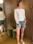 Scout Long Sleeve Jersey Tee White