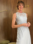 Idra Lace Applique Dress Adriatic