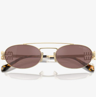 54ZS Sunglasses Pale Gold Brown